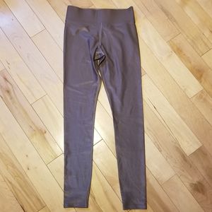 Carbon38 metallic high waisted leggings size small